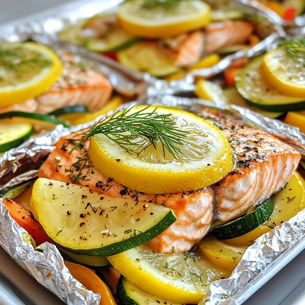Grilled Lemon Dill Salmon Packets Flavorful Delight