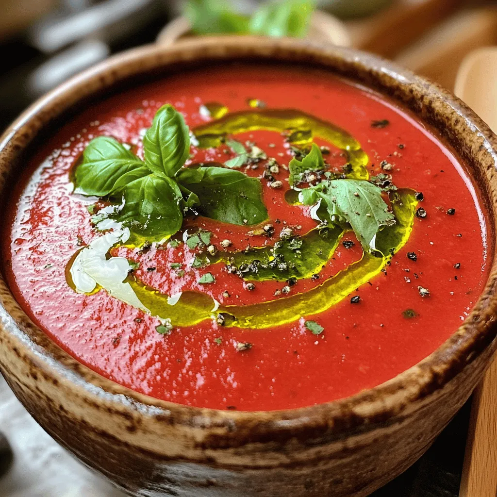 Creamy Tomato Basil Soup Recipe for Cozy Nights