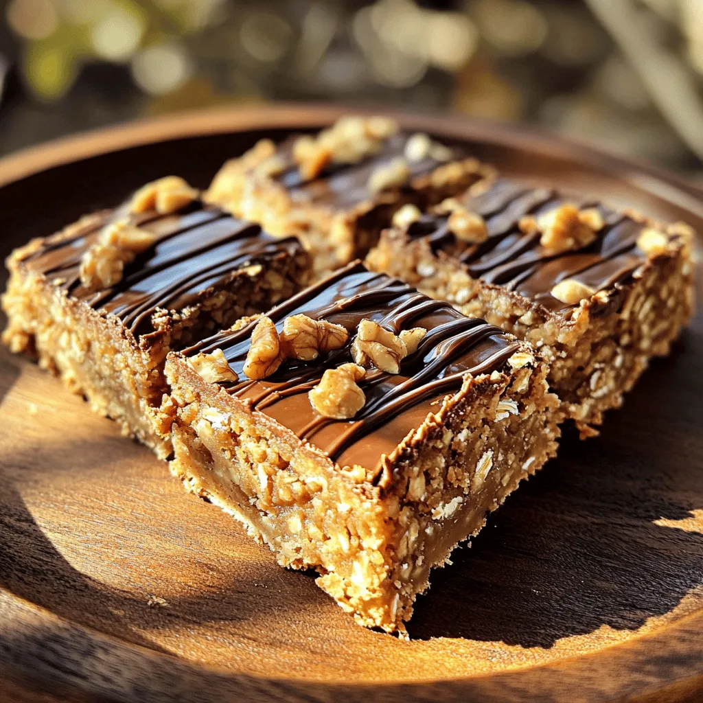 Peanut Butter Oatmeal Bars Quick and Healthy Snack