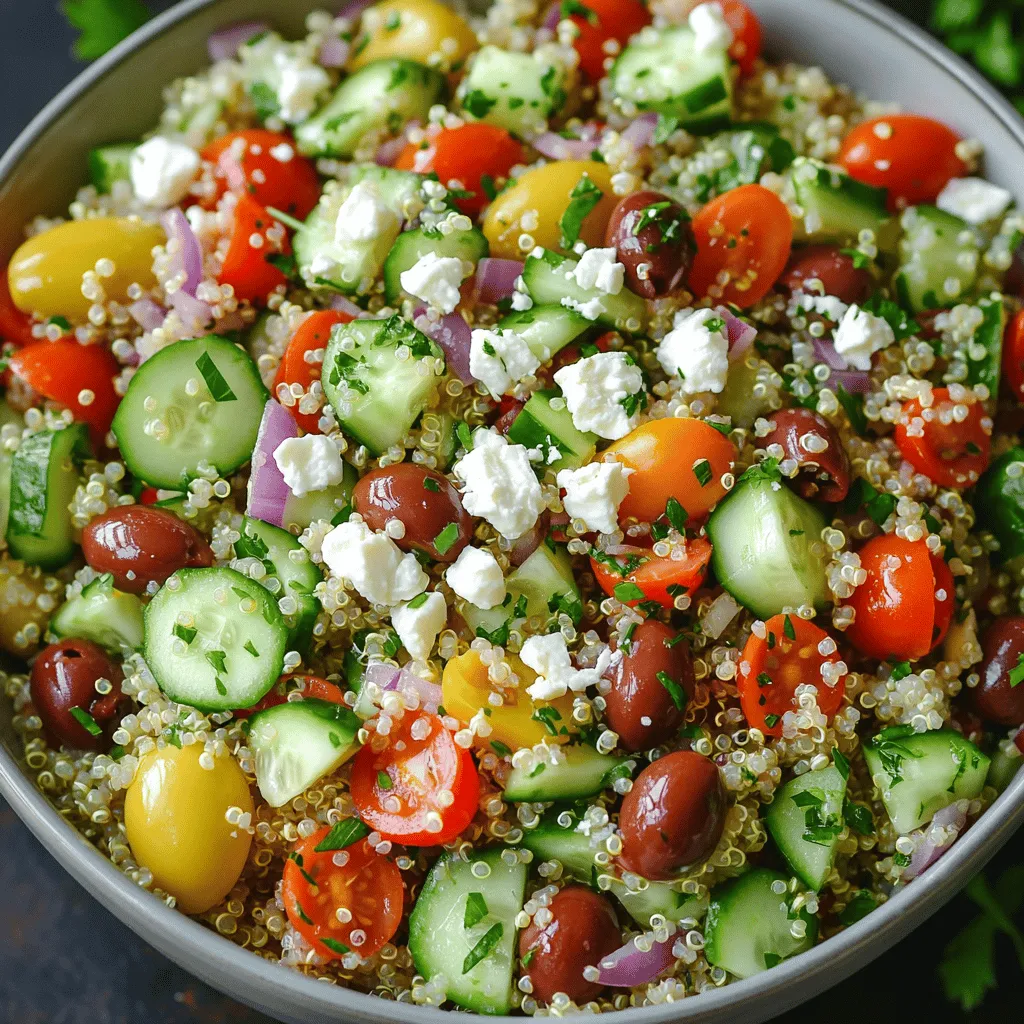 Savory Quinoa Salad with Feta Perfectly Fresh Dish