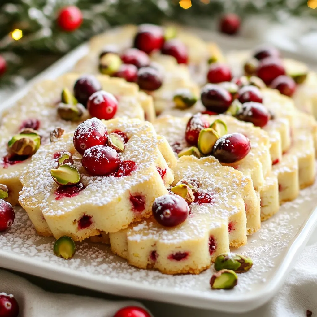 Cranberry Pistachio Shortbread Delightful Treat Recipe