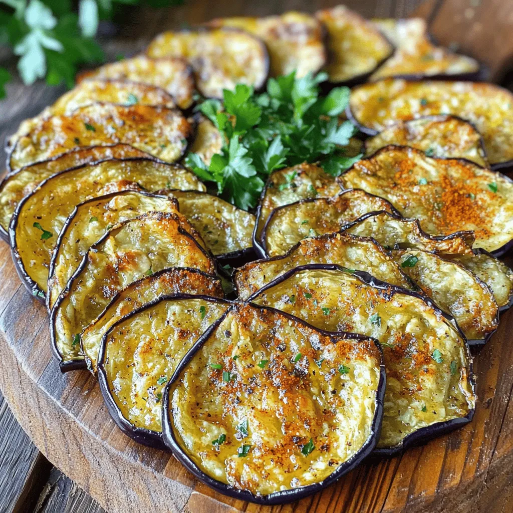 Baked Eggplant Chips Healthy Snack Delight