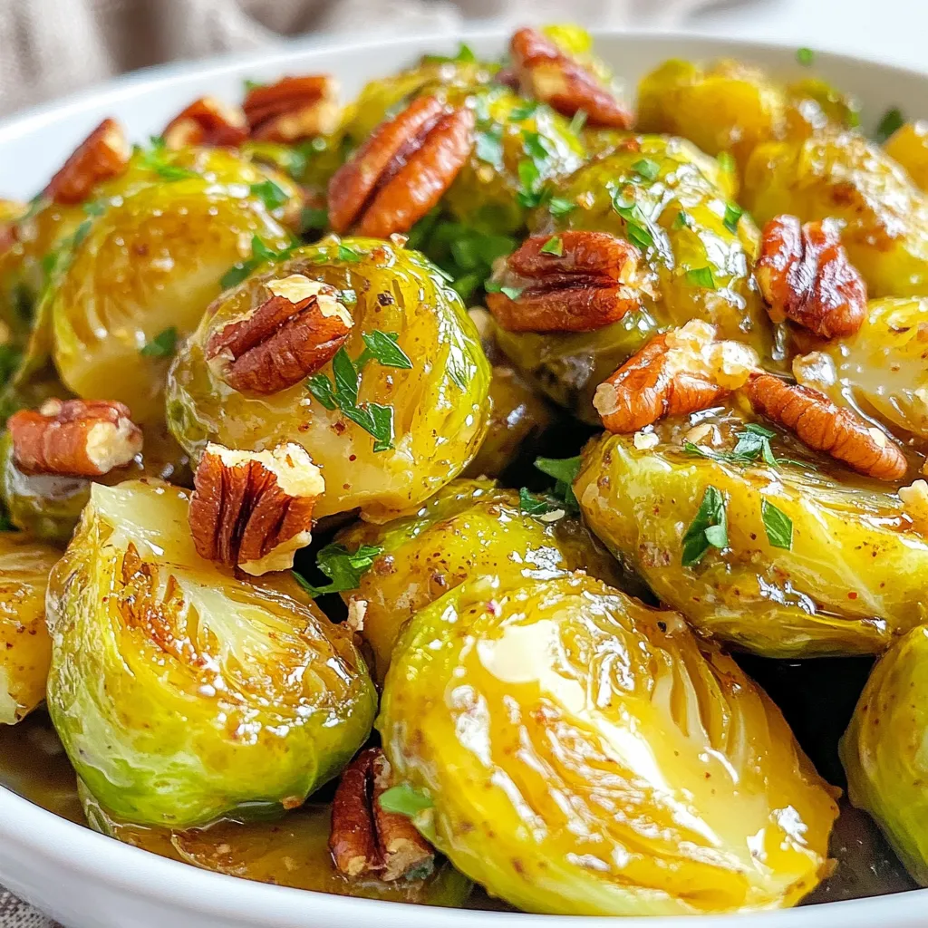 Honey Mustard Brussels Sprouts Flavorful Side Dish