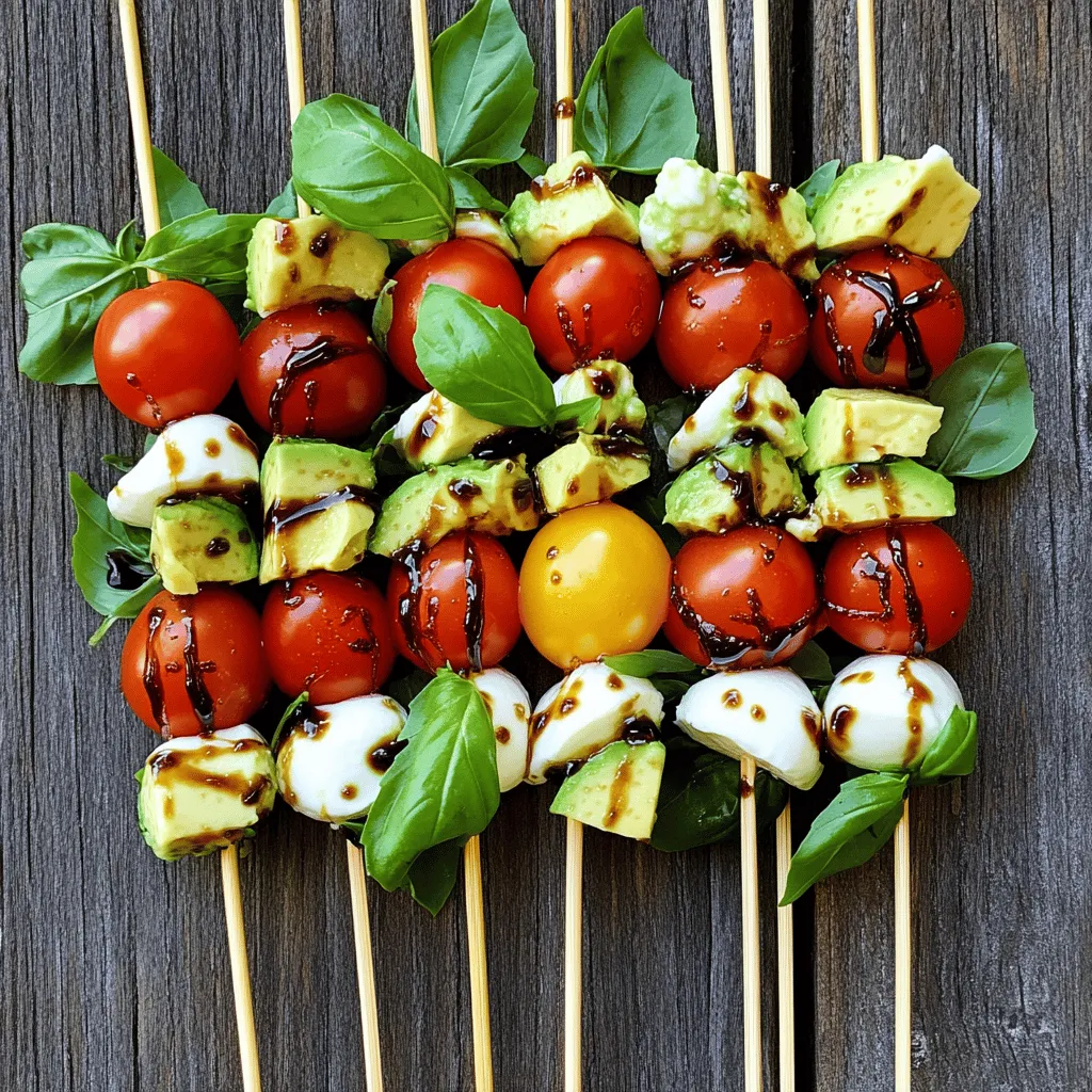 61. Caprese Salad Skewers Colorful and Fresh Delight