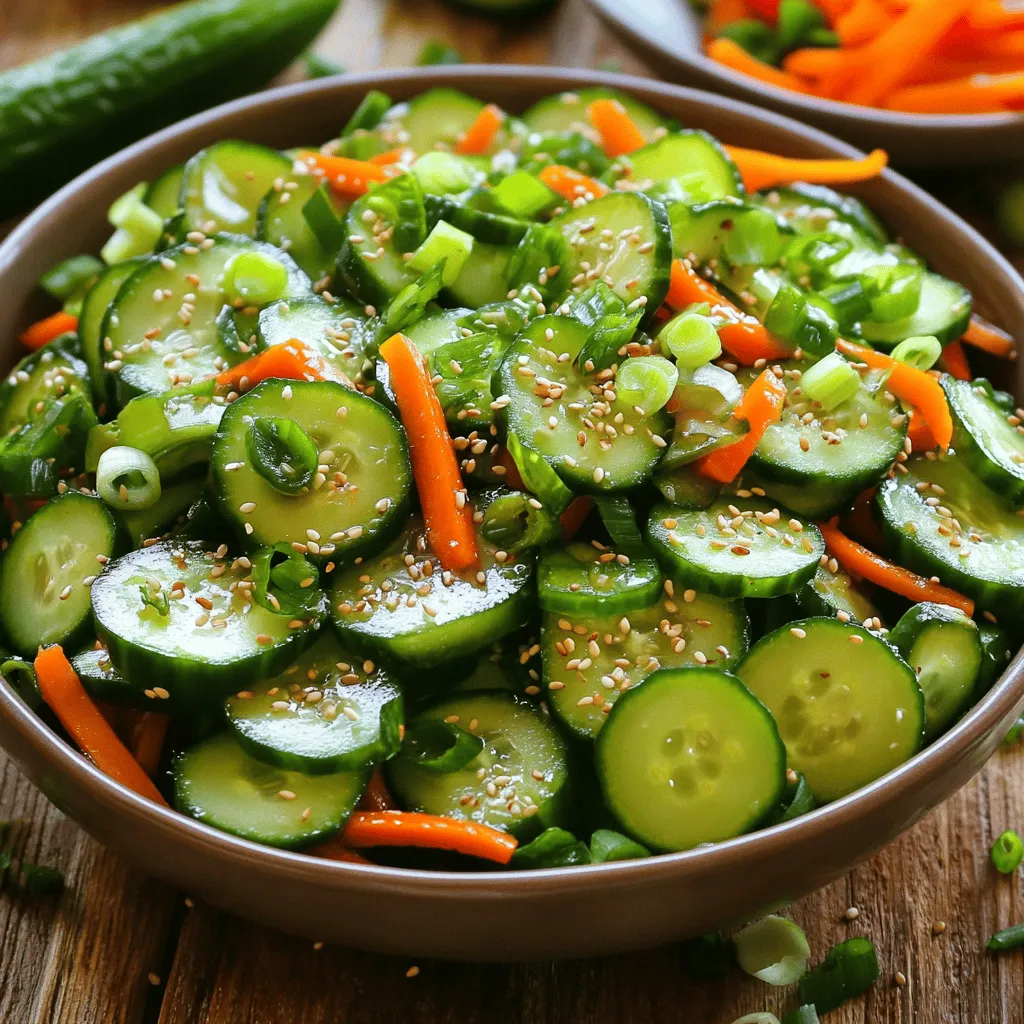 Asian Sesame Cucumber Salad Fresh and Crunchy Delight