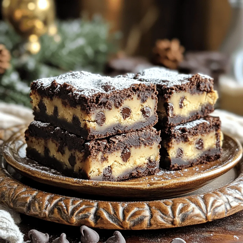 Chocolate Chip Cookie Dough Brownies Irresistible Treat