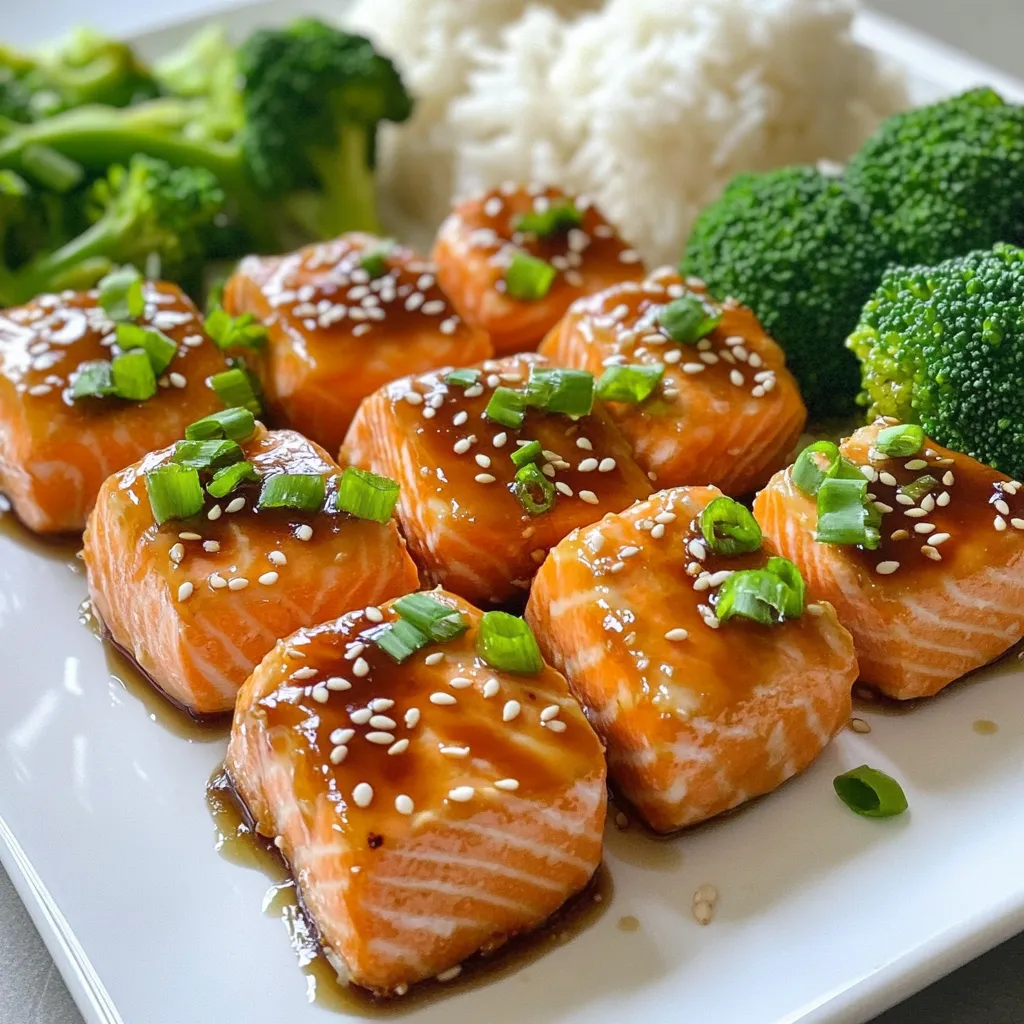Air Fryer Teriyaki Salmon Bites Tasty and Simple Meal