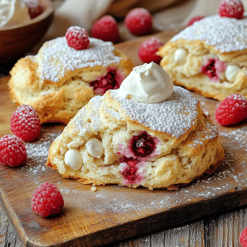 Raspberry White Chocolate Scones Delightful and Easy Recipe