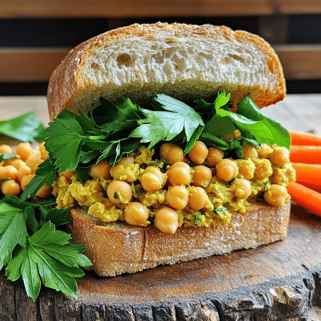 70. Chickpea Salad Sandwich Tasty and Nutritious Meal