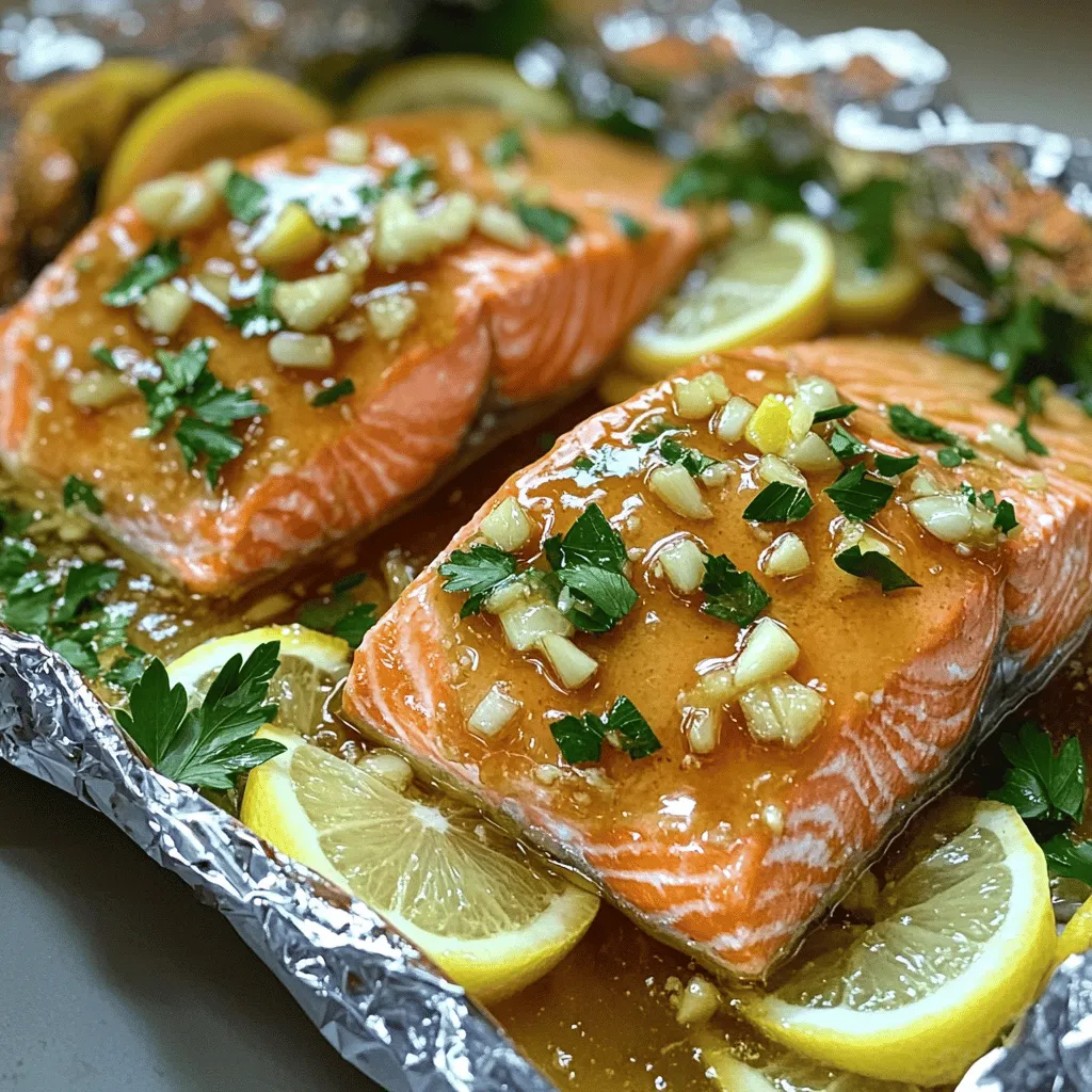 Honey Garlic Butter Salmon in Foil Recipe Delight