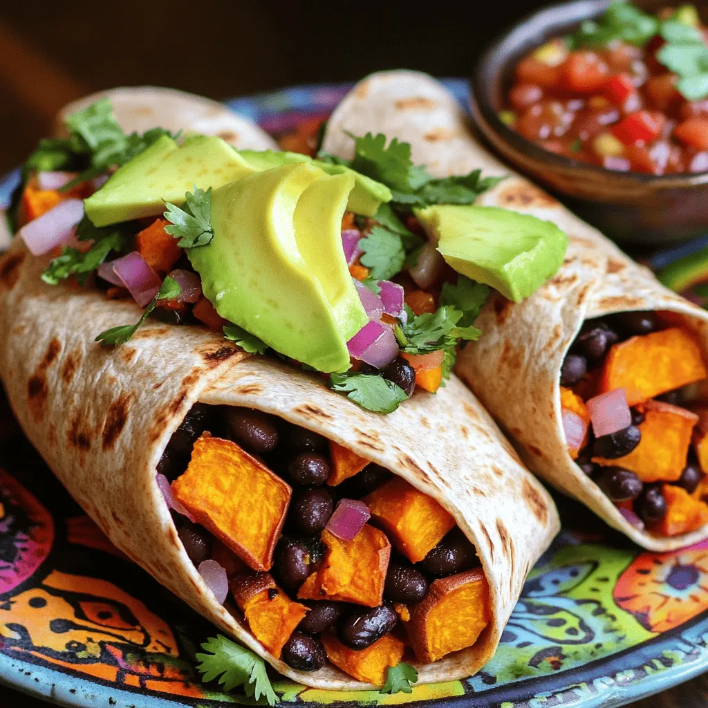 Vegan Sweet Potato Black Bean Burritos that Satisfy
