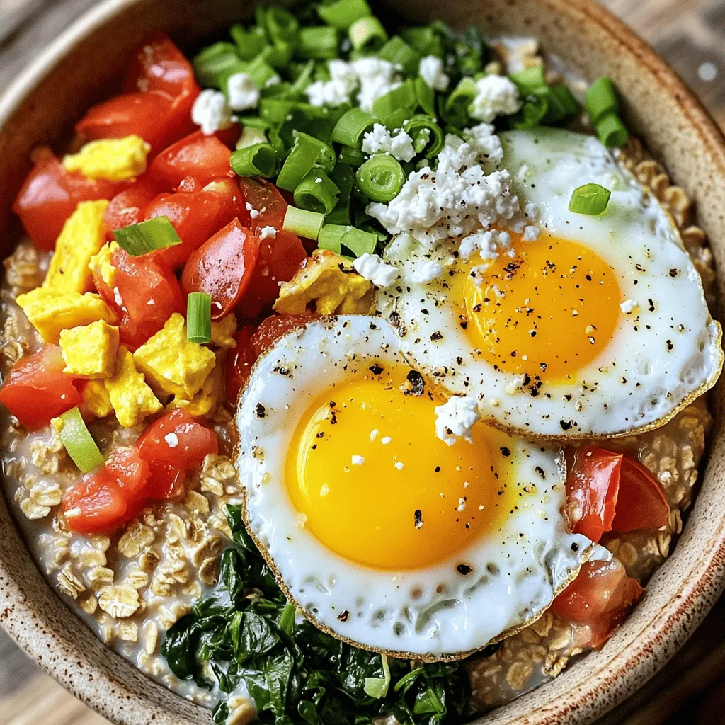 Savory Oatmeal with Egg Delicious and Nutritious Meal