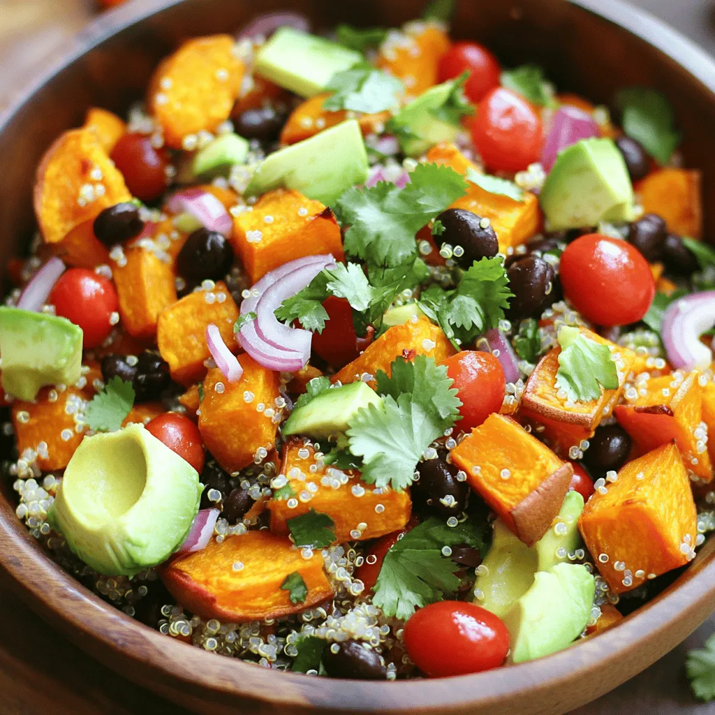 Roasted Sweet Potato Quinoa Salad Fresh and Tasty Dish
