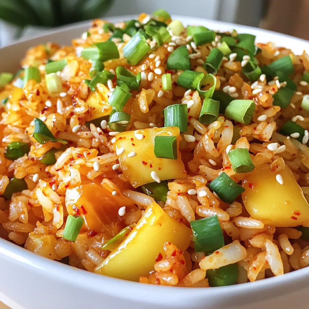 Spicy Kimchi Fried Rice Flavorful and Simple Recipe