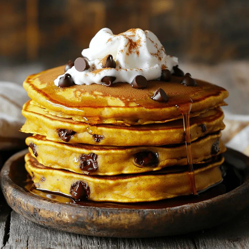 Chocolate Chip Pumpkin Pancakes Tasty and Easy Recipe