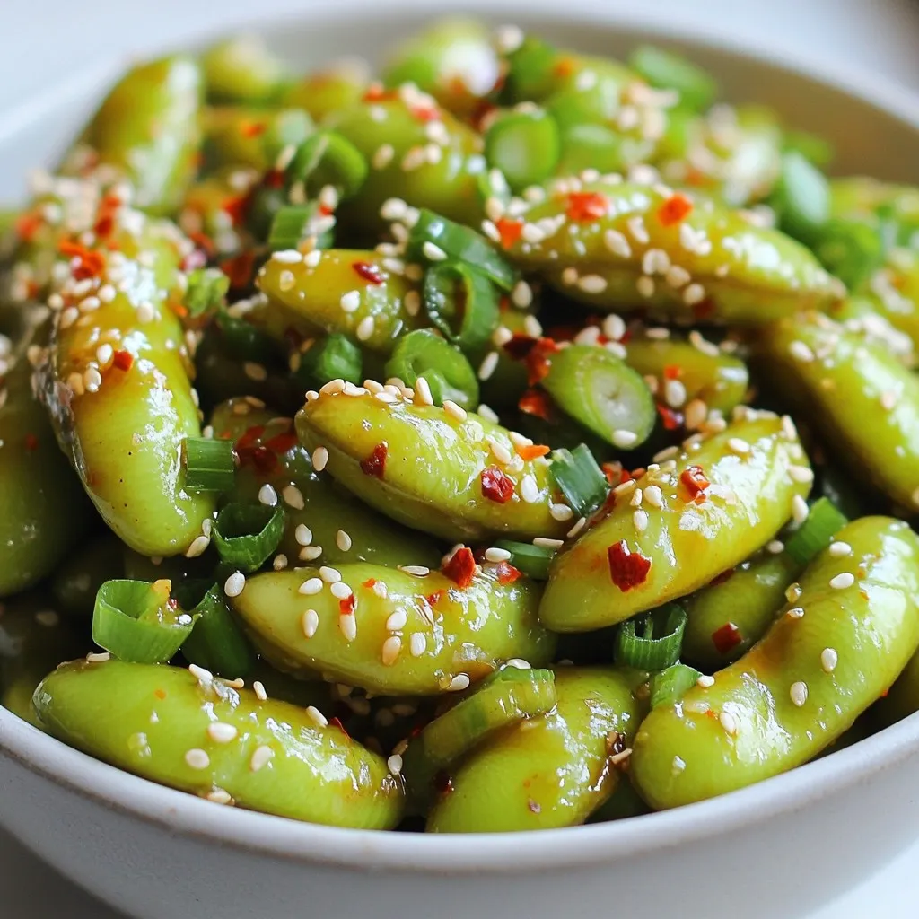 Spicy Garlic Edamame Flavorful Snack Recipe Guide