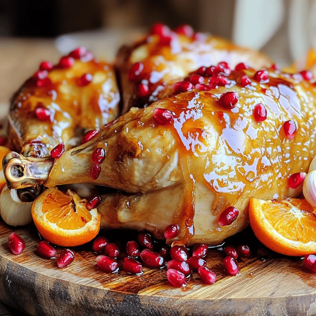 Pomegranate Glazed Roasted Chicken Flavorful Delight
