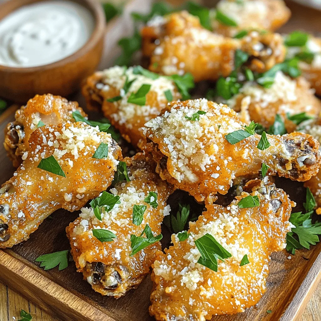 Homemade Garlic Parmesan Wings Savory and Simple Dish