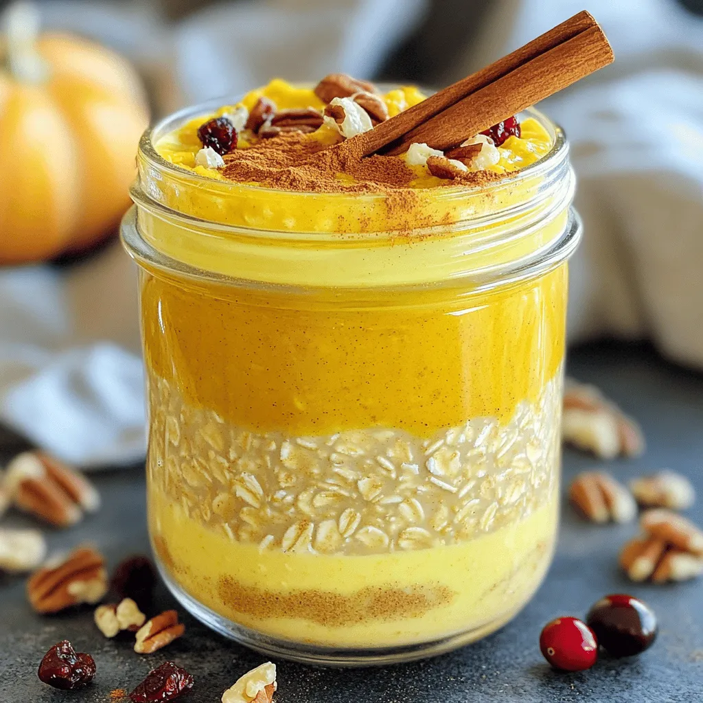 Pumpkin Spice Overnight Oats Healthy and Filling Meal