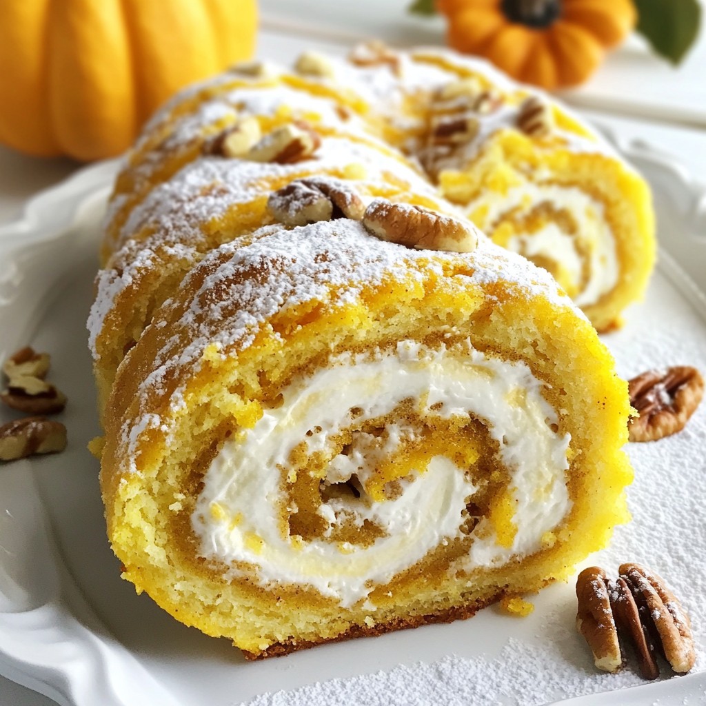 Pumpkin Spice Cream Cheese Roll Delicious Fall Treat