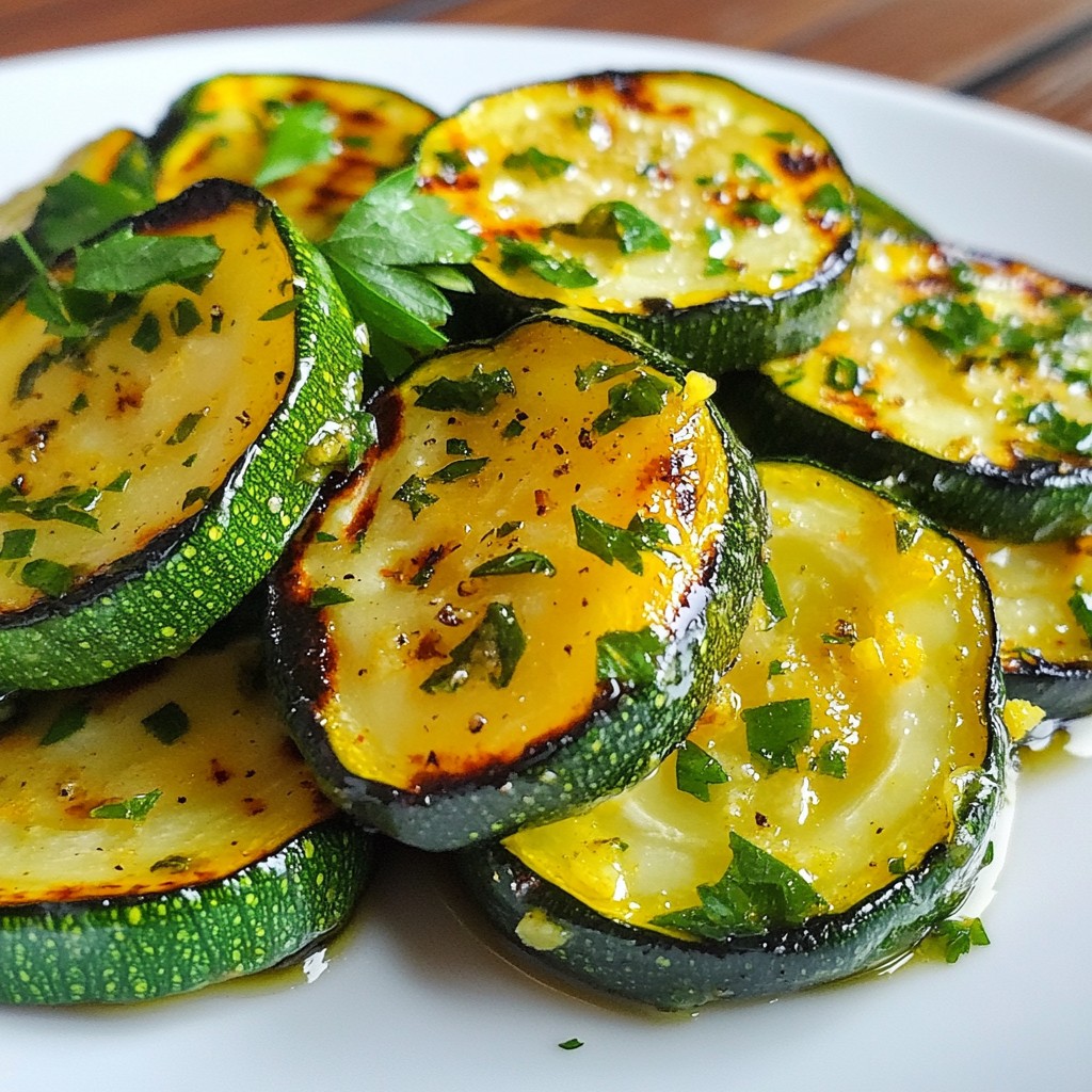 Lemon Herb Grilled Zucchini Simple and Tasty Recipe