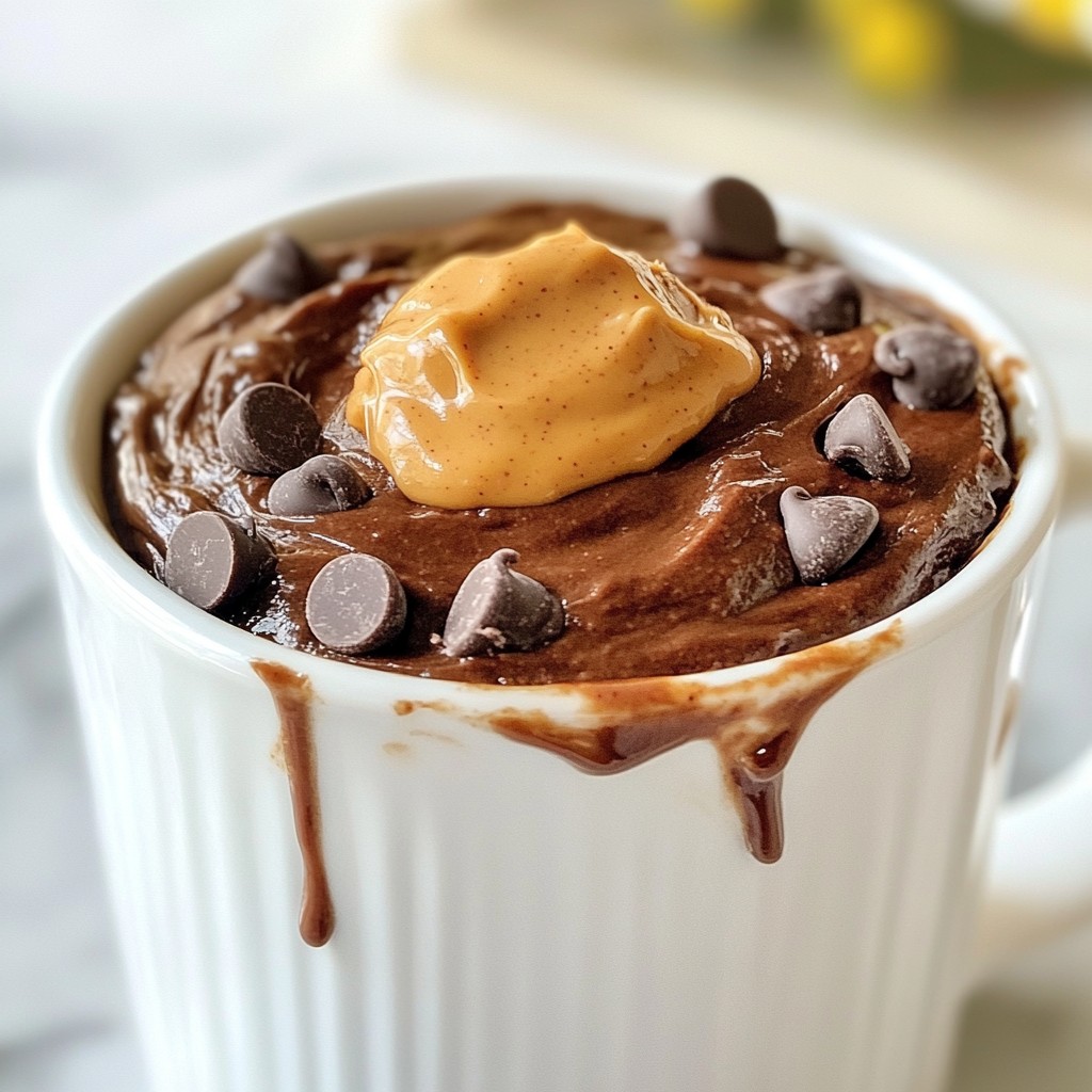 Chocolate Peanut Butter Mug Cake Quick and Easy Delight