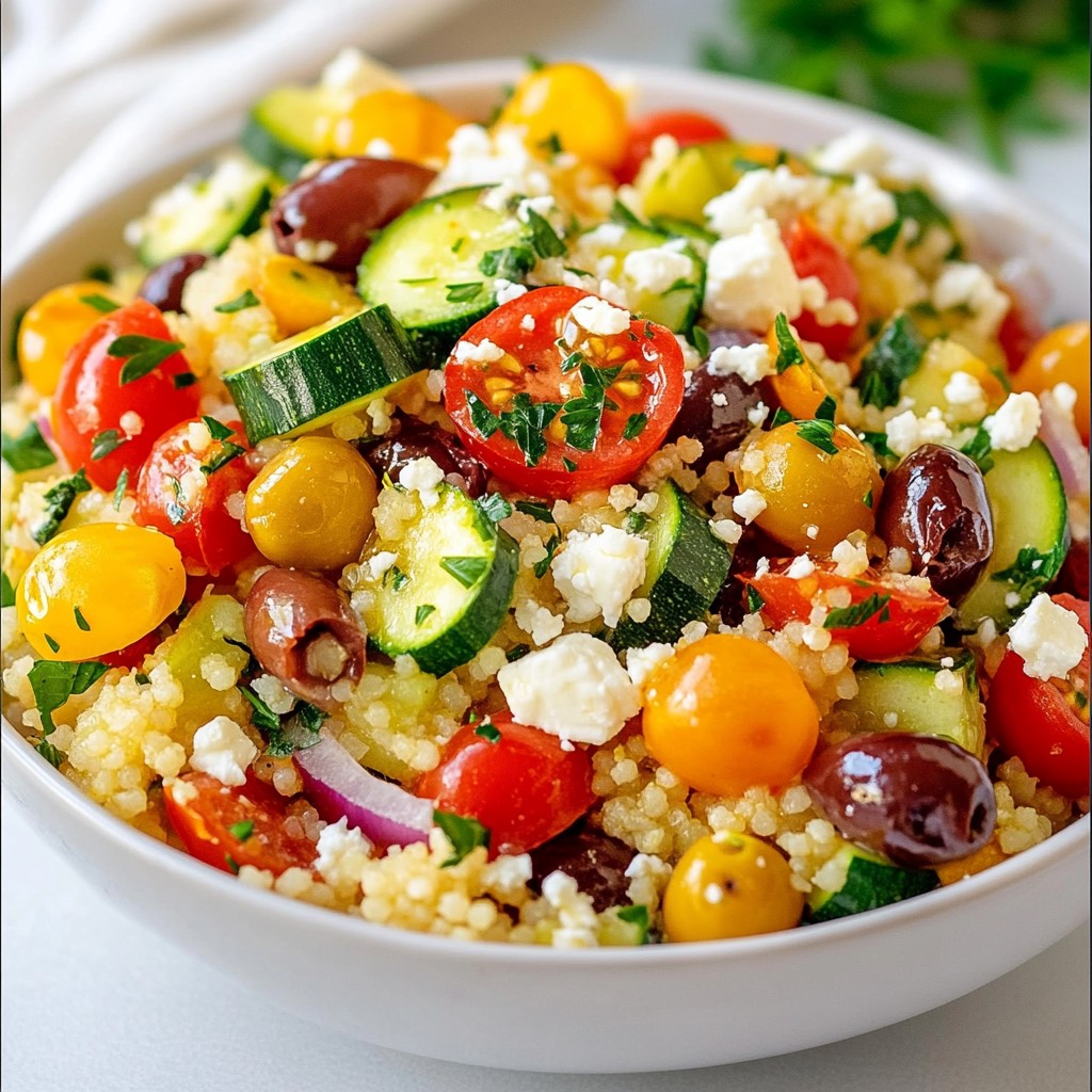 Mediterranean Veggie Couscous Flavorful and Fresh Dish
