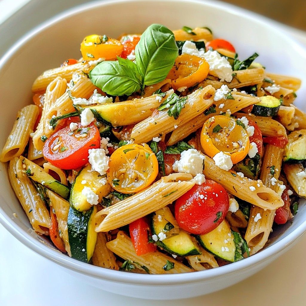 Veggie Loaded Mediterranean Pasta Flavorful and Fresh