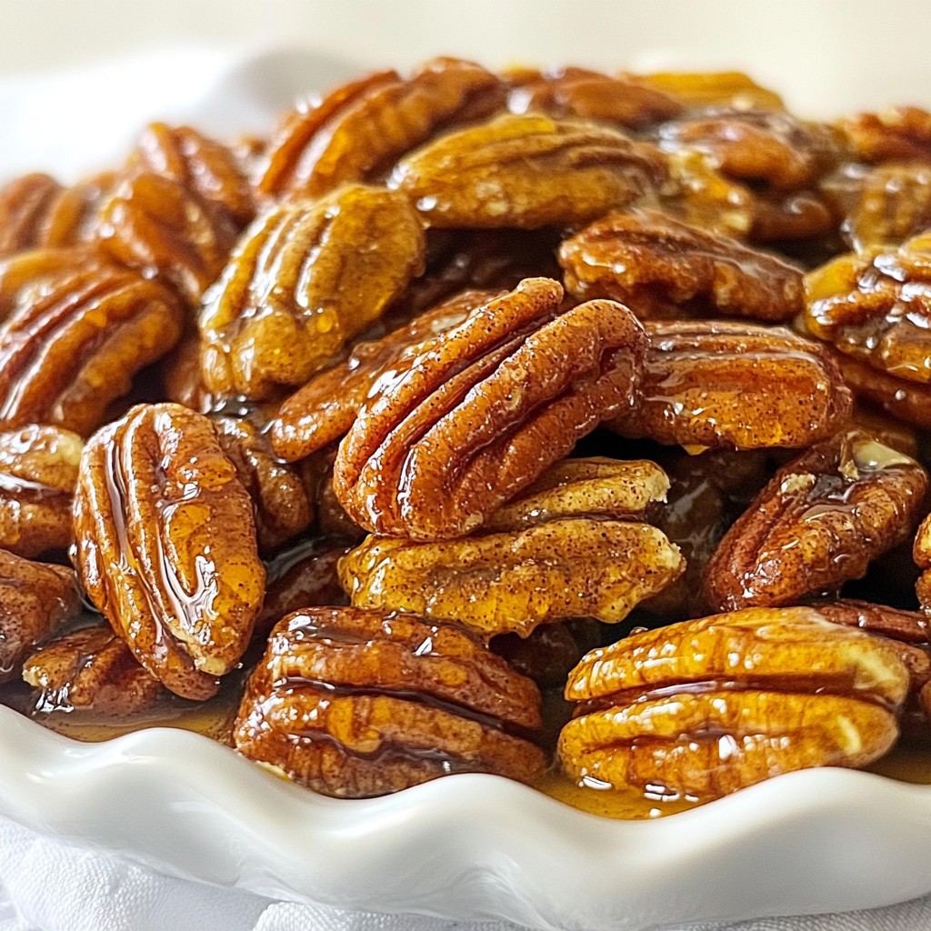 Maple Cinnamon Roasted Pecans Tasty Snack Delight