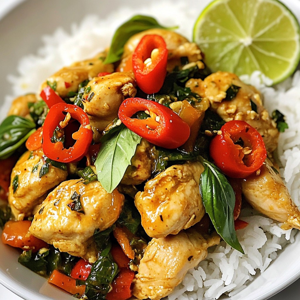Spicy Thai Basil Chicken Easy and Flavorful Recipe