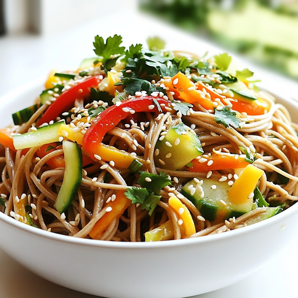 Spicy Sesame Noodle Salad Flavorful and Crunchy Dish