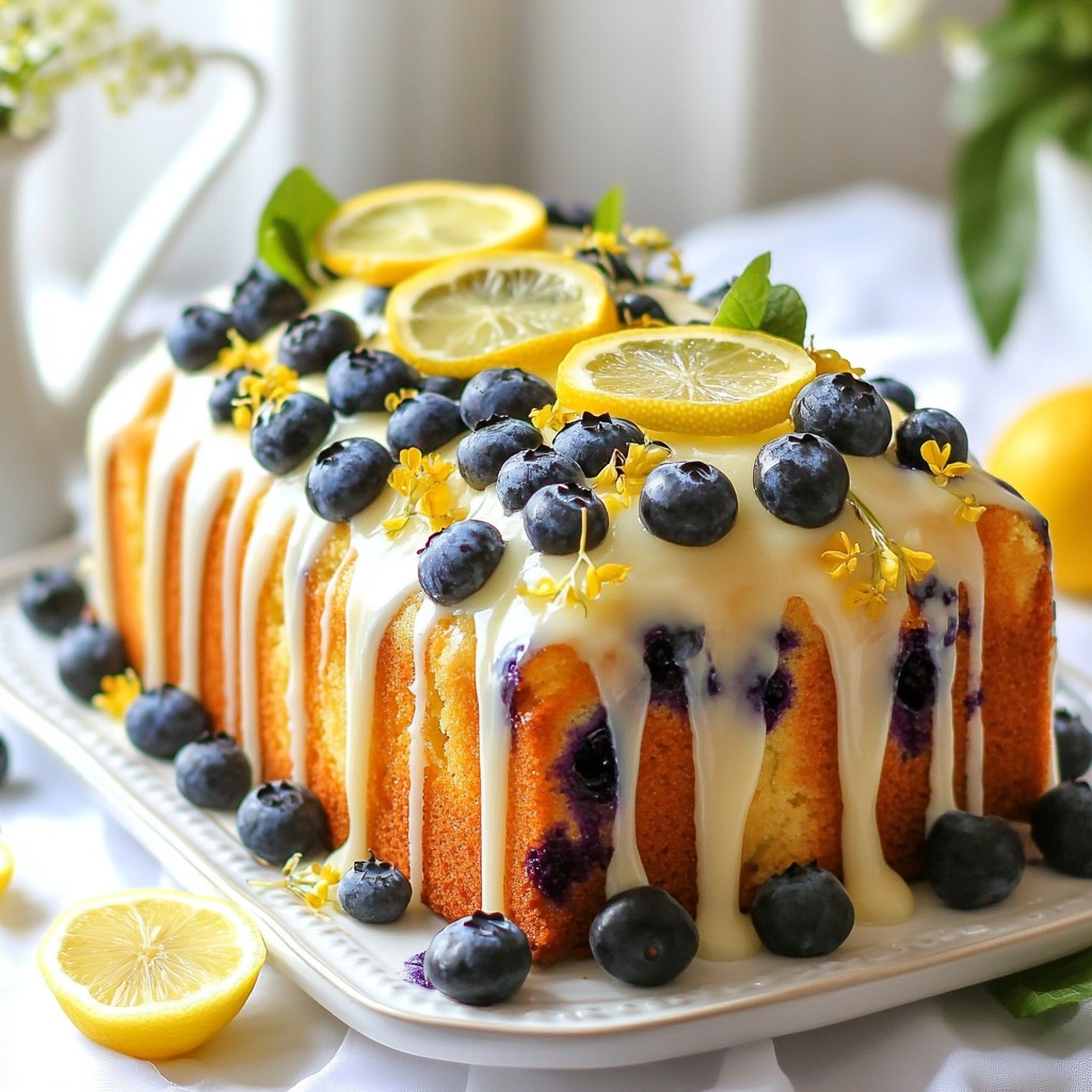 Blueberry Lemon Pound Cake Simple and Delicious Recipe