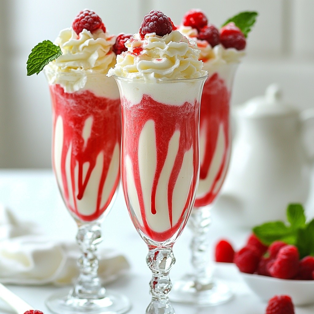 Raspberry White Chocolate Milkshake Easy and Creamy