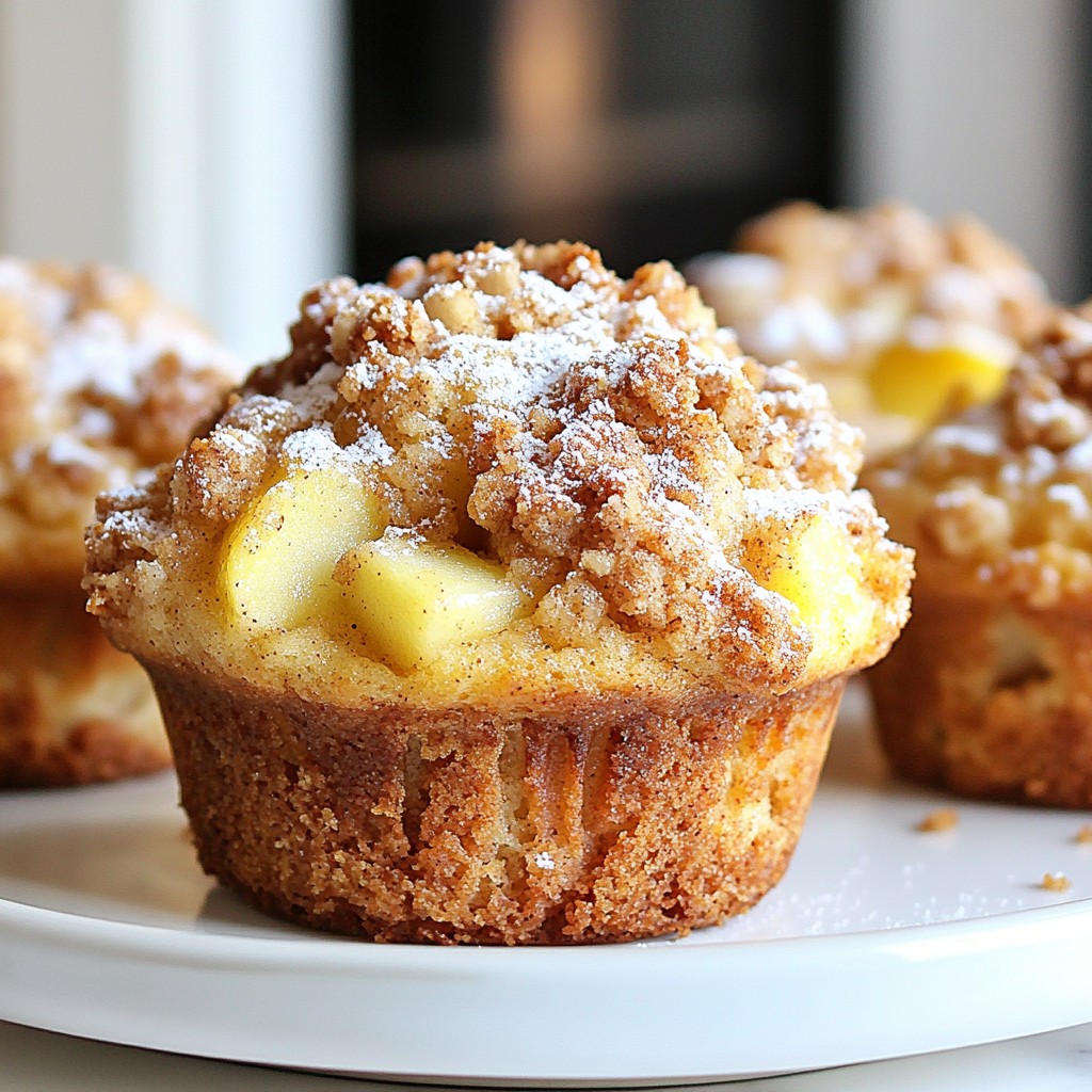 Cinnamon Apple Crumble Muffins Irresistible Treat