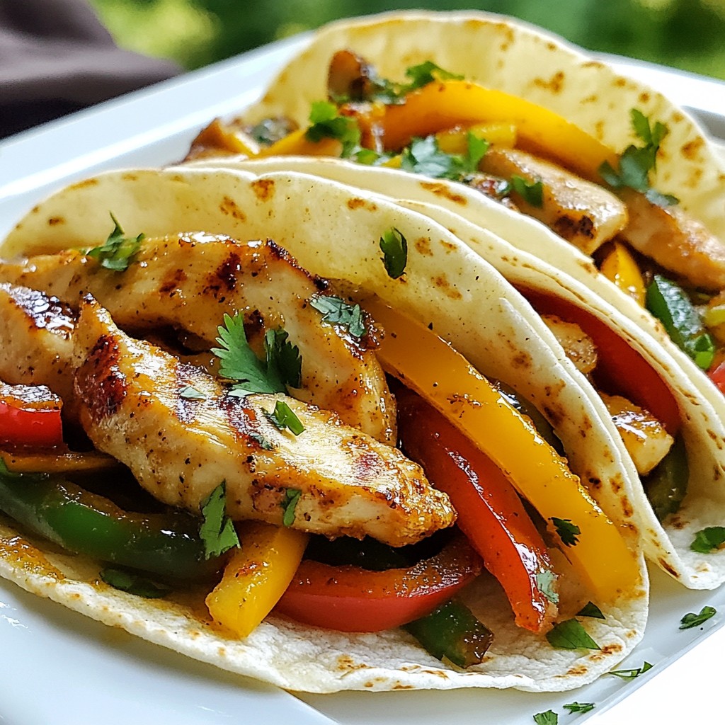 Honey Lime Chicken Fajitas Tasty and Easy Recipe