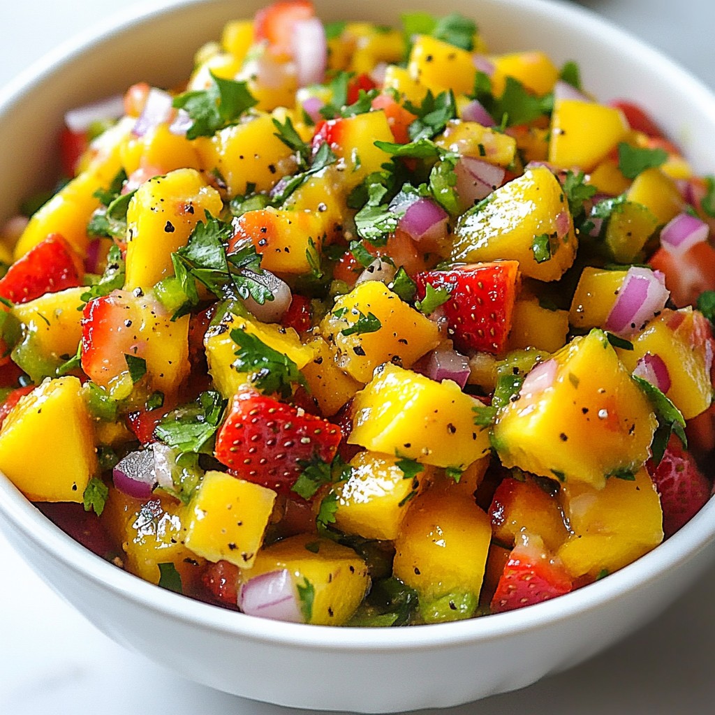 Strawberry Mango Salsa Fresh and Flavorful Delight