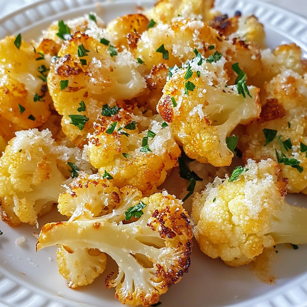 Roasted Garlic Parmesan Cauliflower Flavorful Delight
