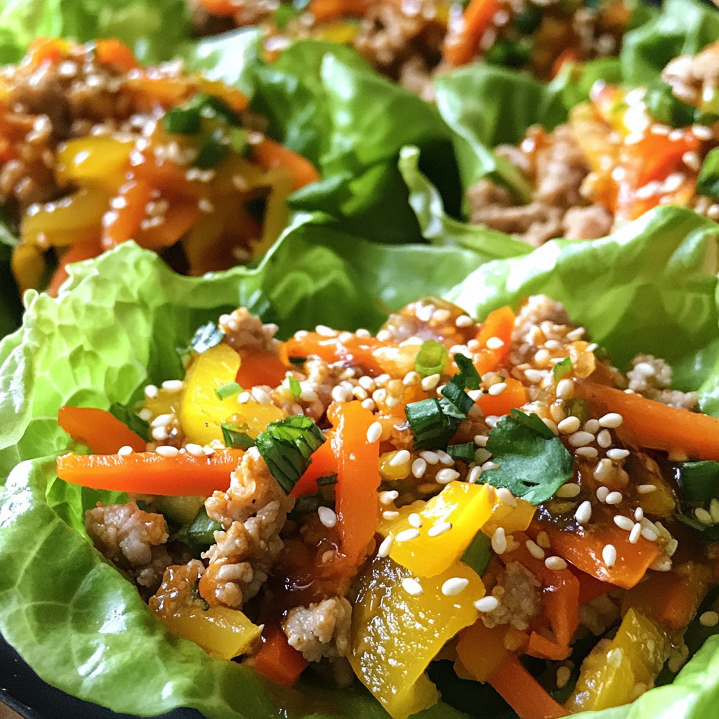 Teriyaki Turkey Lettuce Wraps Fresh and Flavorful Meal