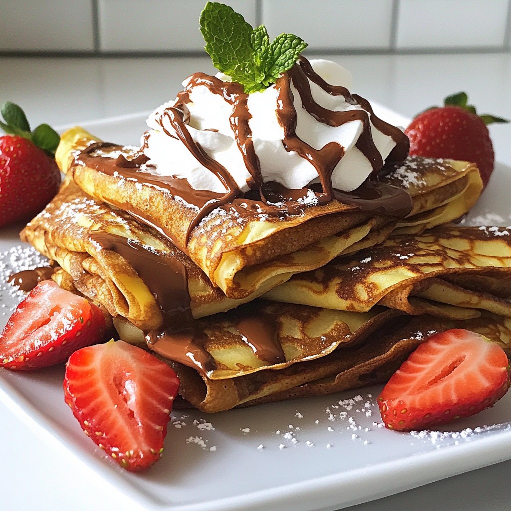 Chocolate Strawberry Crepes Delightful and Easy Recipe