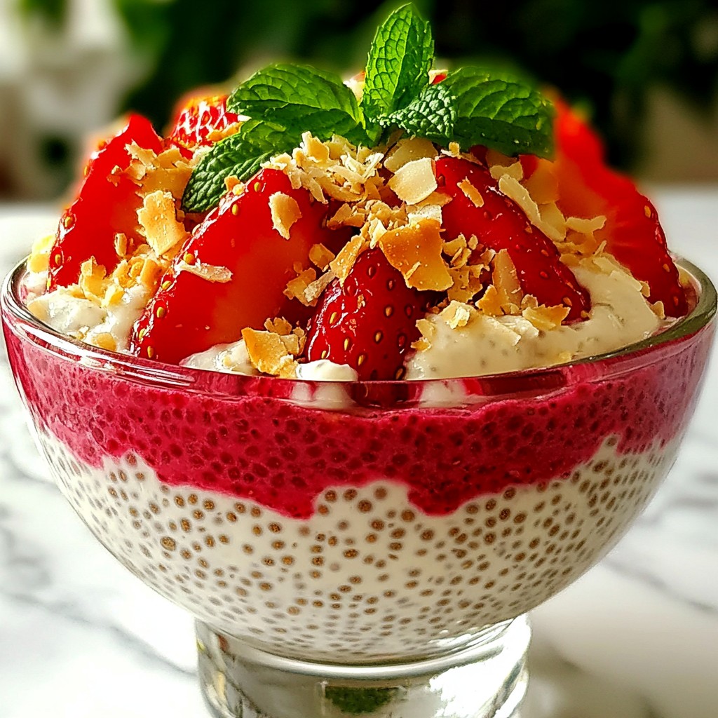 Strawberry Coconut Chia Pudding Healthy and Tasty Treat