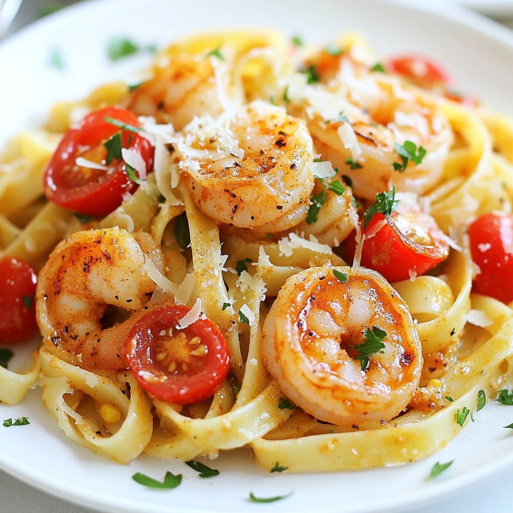 Creamy Cajun Shrimp Pasta Delight for Easy Dinner