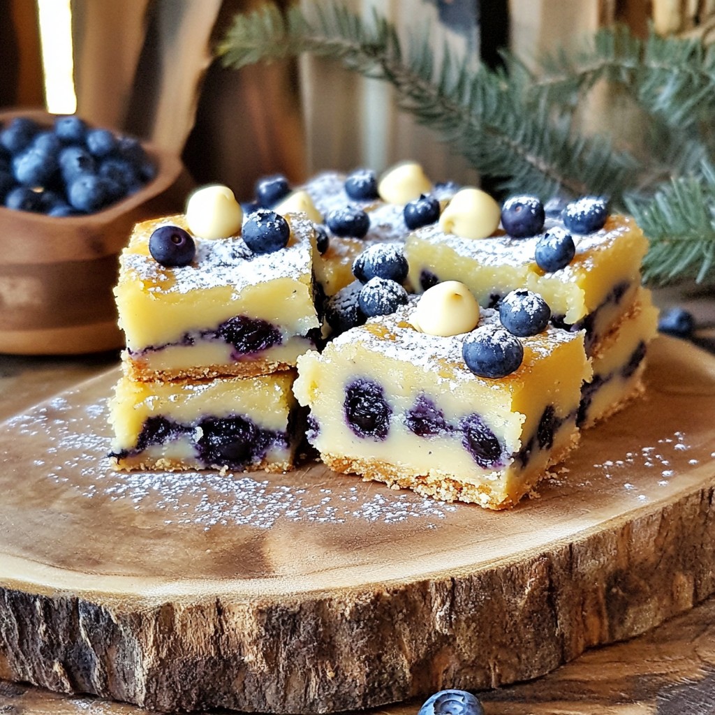 Blueberry White Chocolate Blondies Simple and Sweet Treat
