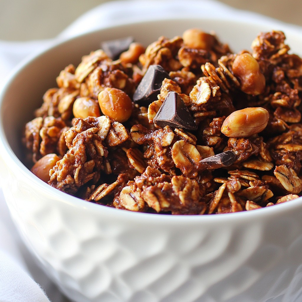 Chocolate Peanut Butter Granola Simple and Tasty Recipe
