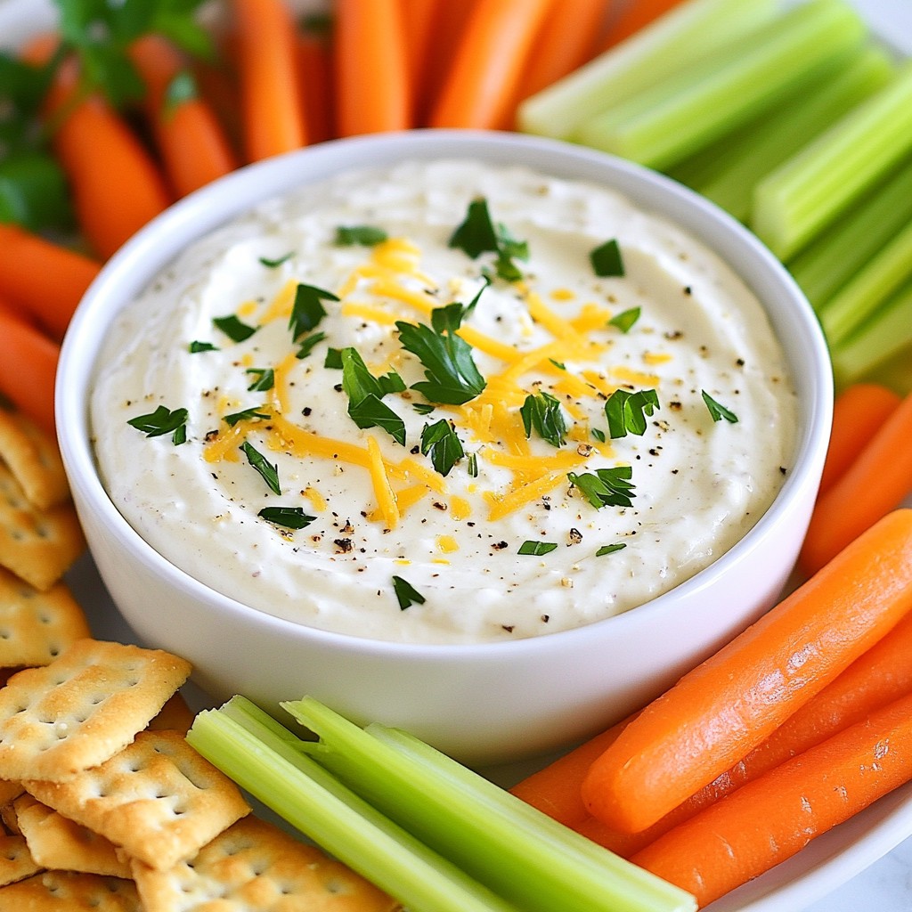 Creamy Garlic Parmesan Dip Easy and Flavorful Recipe