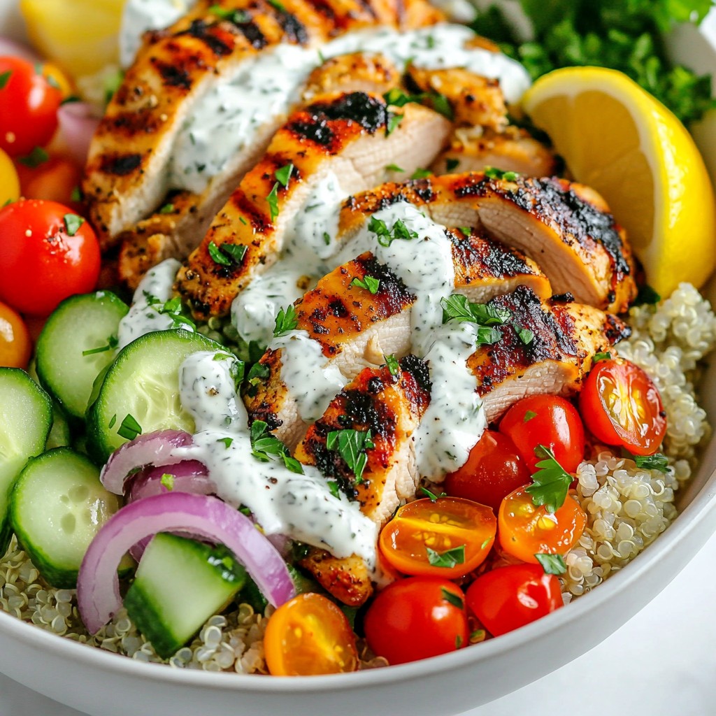 Greek Chicken Gyro Bowls Flavorful and Simple Meal