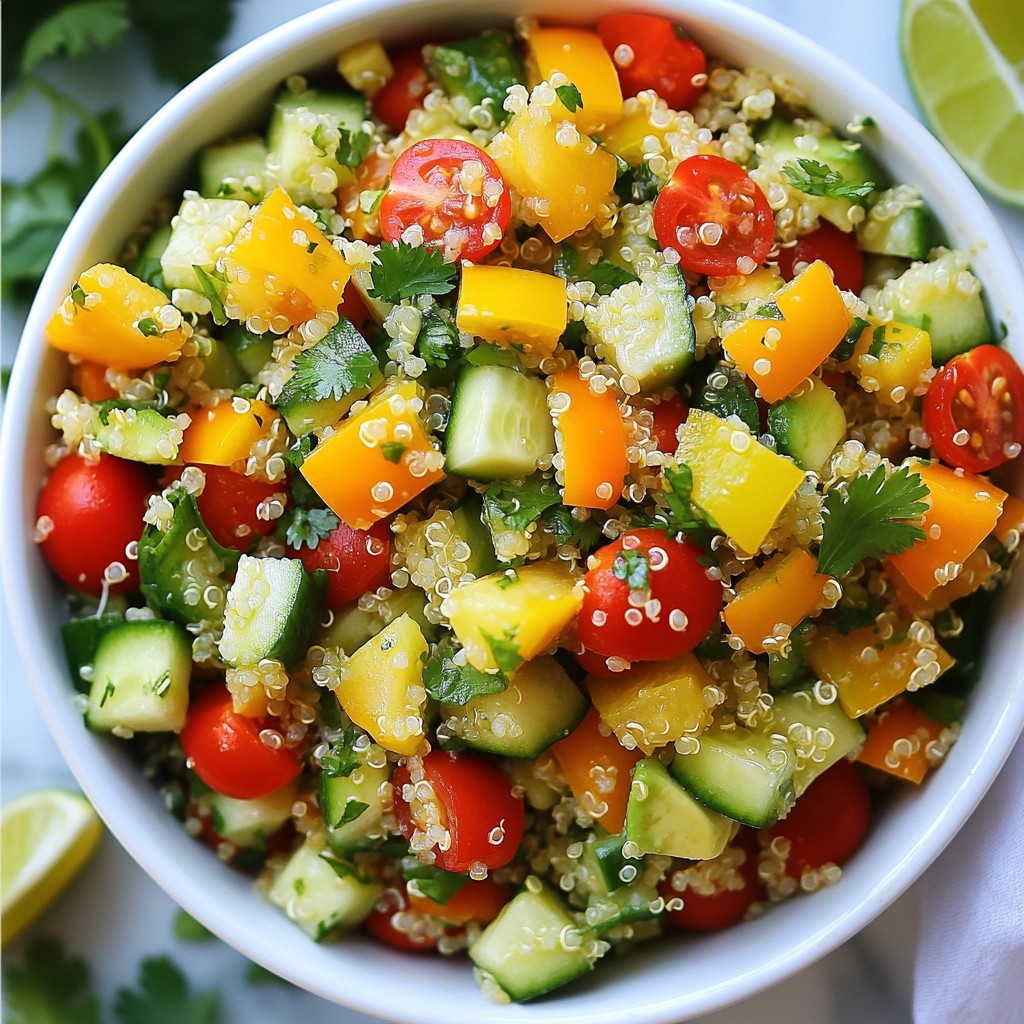 Cilantro Lime Quinoa Salad Fresh and Flavorful Dish