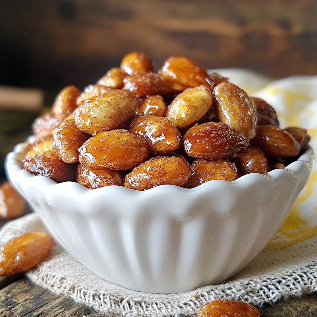 Maple Cinnamon Roasted Almonds Irresistible Crunch