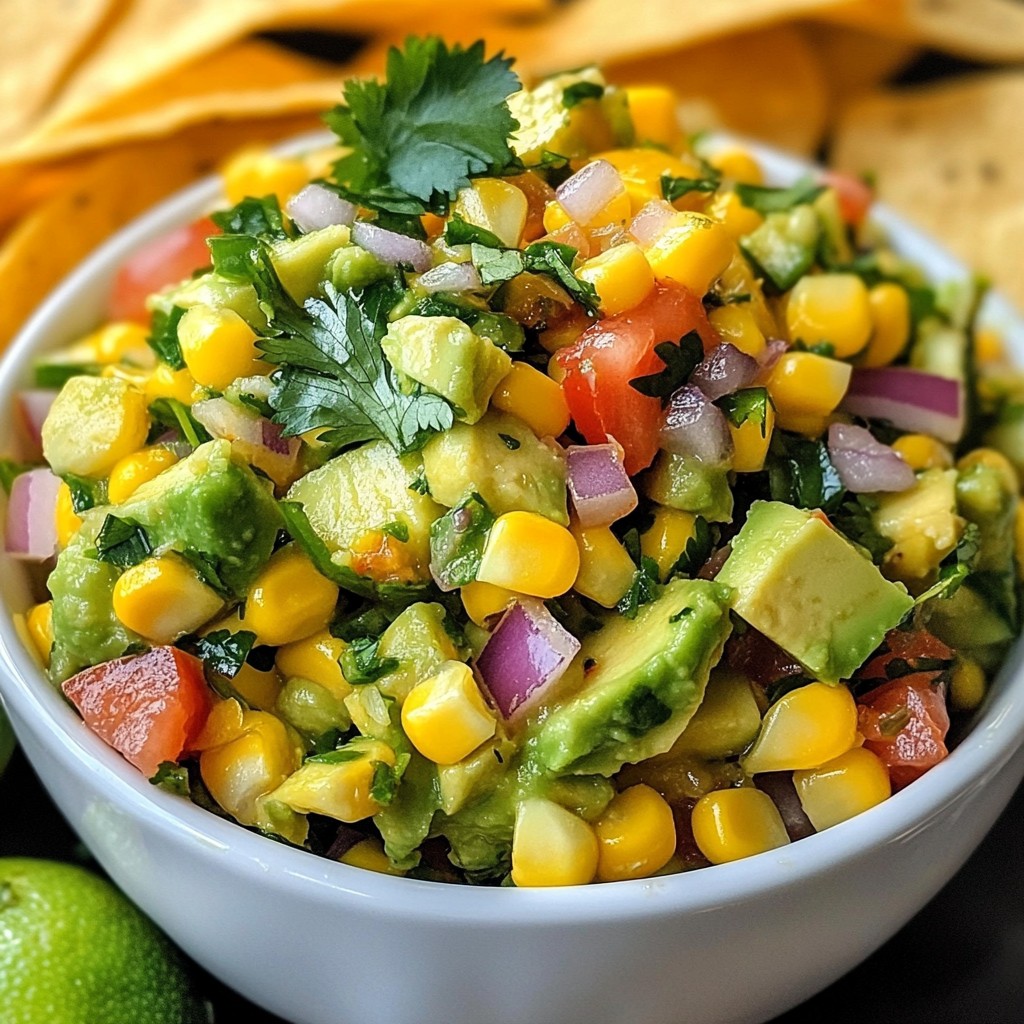 Avocado Corn Salsa Fresh and Flavorful Dip Recipe