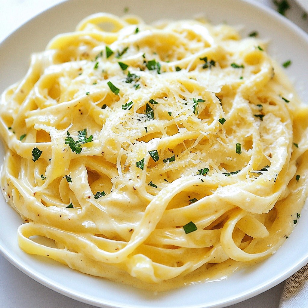 Creamy Roasted Garlic Alfredo Irresistible Pasta Dish