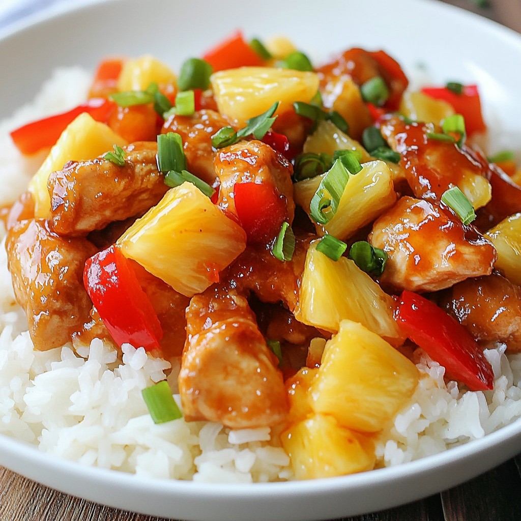 Sweet and Spicy Pineapple Chicken Flavorful Delight
